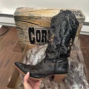 Corral vintage Black lizard Western Boots